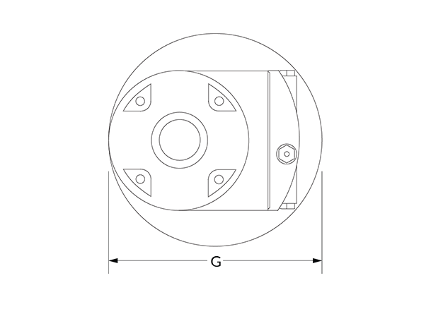 TJ20G Dimensional Diagram (Dimension G)