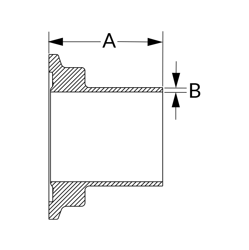 BPEBKS-0.5-316L-11864-3A Dimesnional Diagram