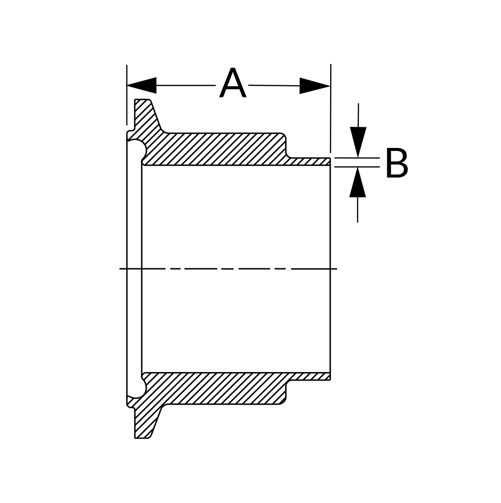 BPENKS-0.5-316L-11864-3A Dimesional Diagram