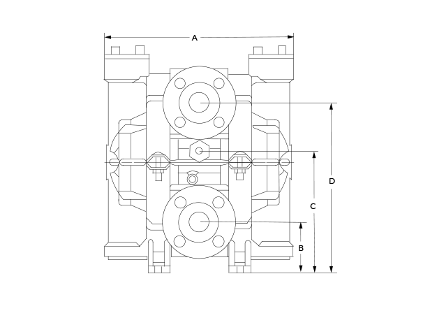 P2 Clamped Plastic Dimensional Diagram