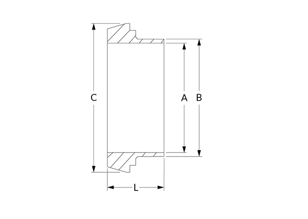 DIN14SD-DN100-316L-7 Dimesional Diagram