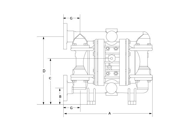 Pro-Flo P230 Metal Dimensional Diagram