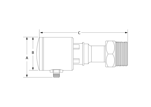 SL Level Transmitter NPT Dimensional Diagram