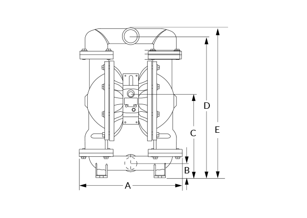 XPS820 Stainless Steel Dimensional Diagram