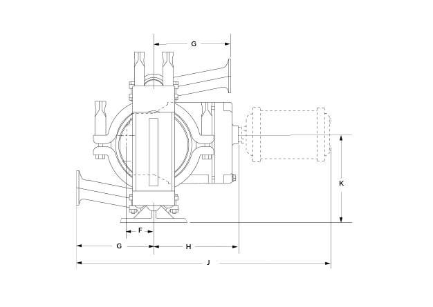 XPS1 Metal Saniflo Dimensional Diagram