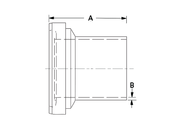 Aseptic Weld Liner BS DIN 11866 Dimensional Diagram