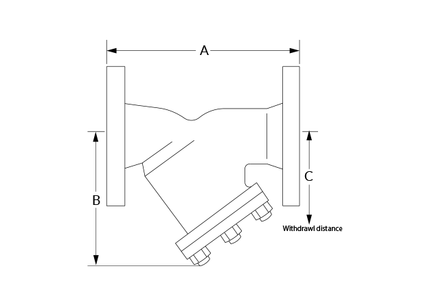 FIG 36 Strainer Dimensional Diagram