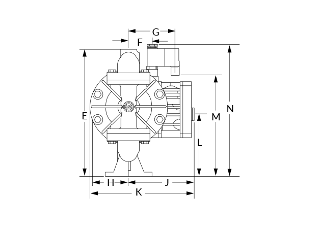 A100 Bolted Plastic.2 Dimensional Diagram