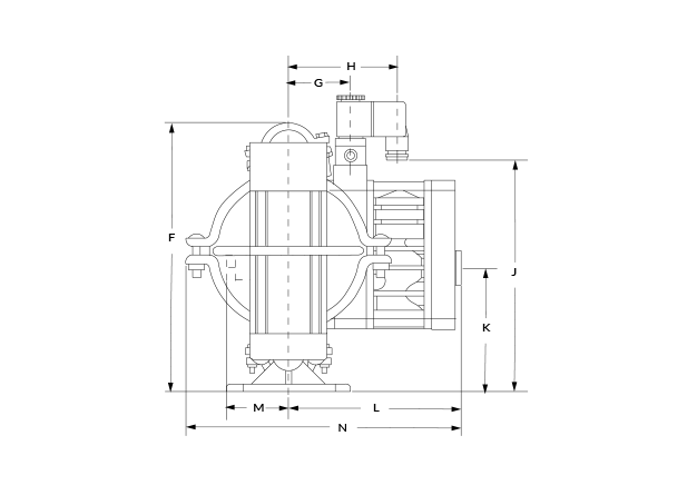 A1P Plastic Clamp Dimensional Diagram