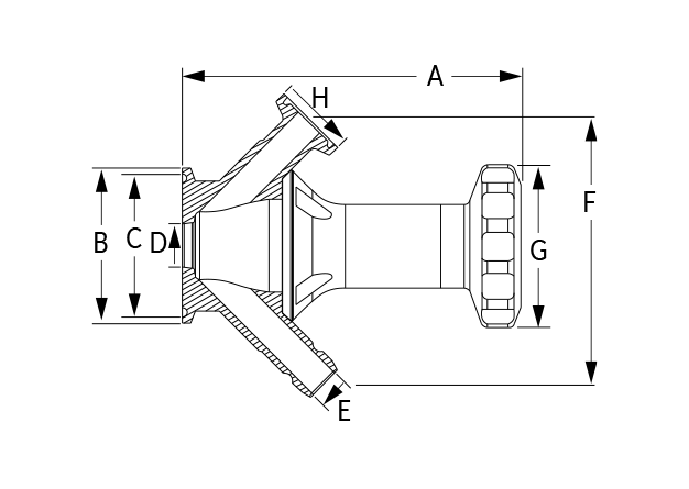 Unique Sampling Valve Handle Single Seat Dimensional Diagram