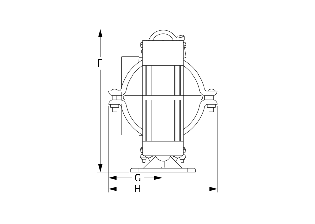A1B Plastic.2 Clamp Dimensional Diagram