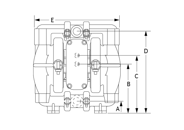 A1B Plastic Clamp Dimensional Diagram