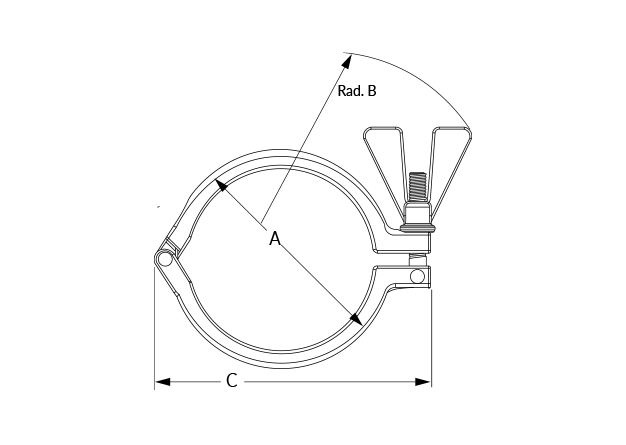 ACL S Clamp Dimensional Diagram