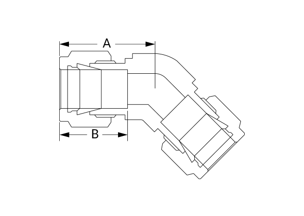Superlok SHUE Dimensional Diagram