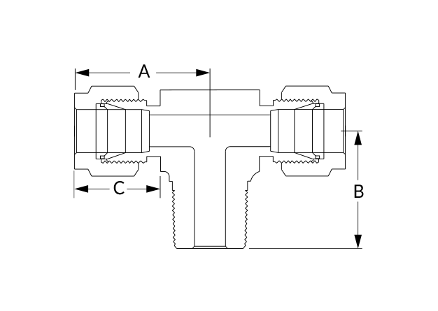 Superlok SMBT Dimensional Diagram