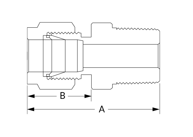 Superlok SMC Dimensional Diagram