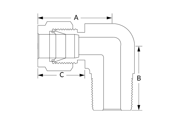 Superlok SME Dimensional Diagram