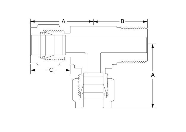 Superlok SMRT Dimensional Diagram