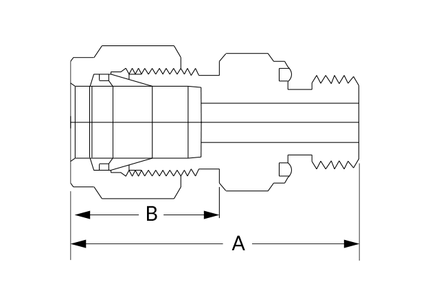 Superlok SOSC Dimensional Diagram