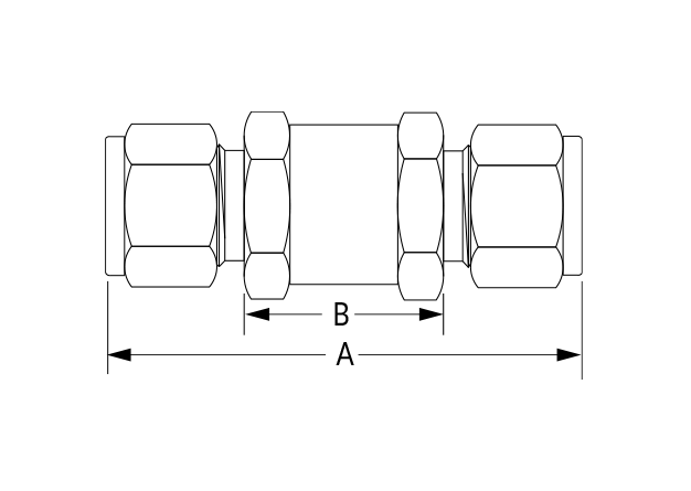 Superlok SHCV Dimensional Diagram